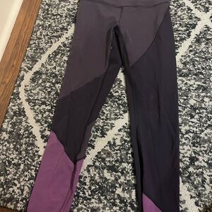 lululemon athletica Purple and Black Leggings